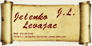 Jelenko Levajac vizit kartica